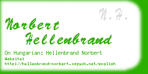 norbert hellenbrand business card
